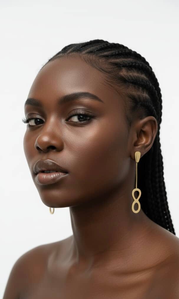 Boucles d'oreilles dorées pour femmes