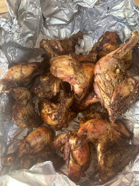 Poulet braisé plat demi 3000