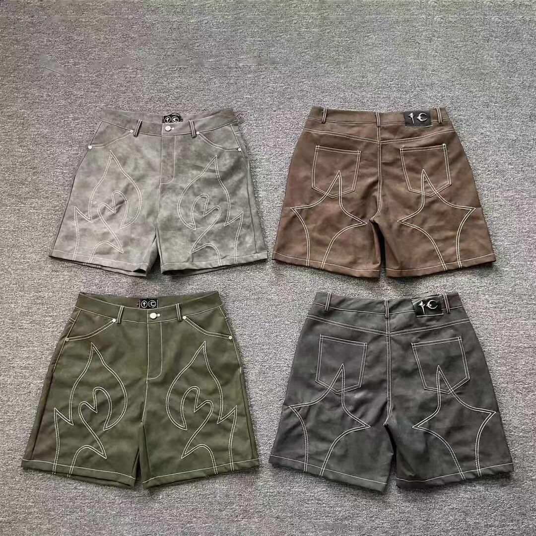 Shorts en cuir pour homme