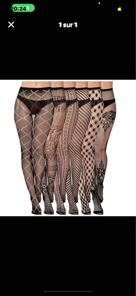 Collants bas à motifs élégants