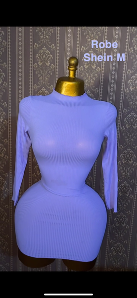 Robe moulante lilas Shein