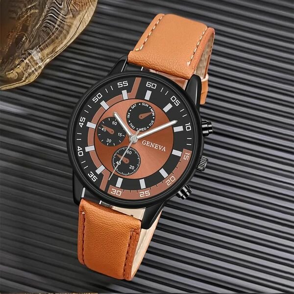 Montre ⌚️ Mix ( homme et dame )  avec bracelet en cuir disponible dans votre boutique