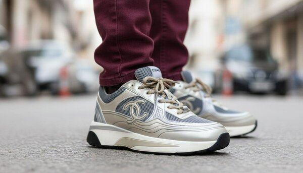 Sneakers en cuir élégants