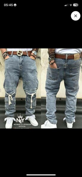 Jean streetwear décontracté