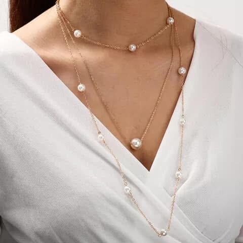 Collier élégant en perles