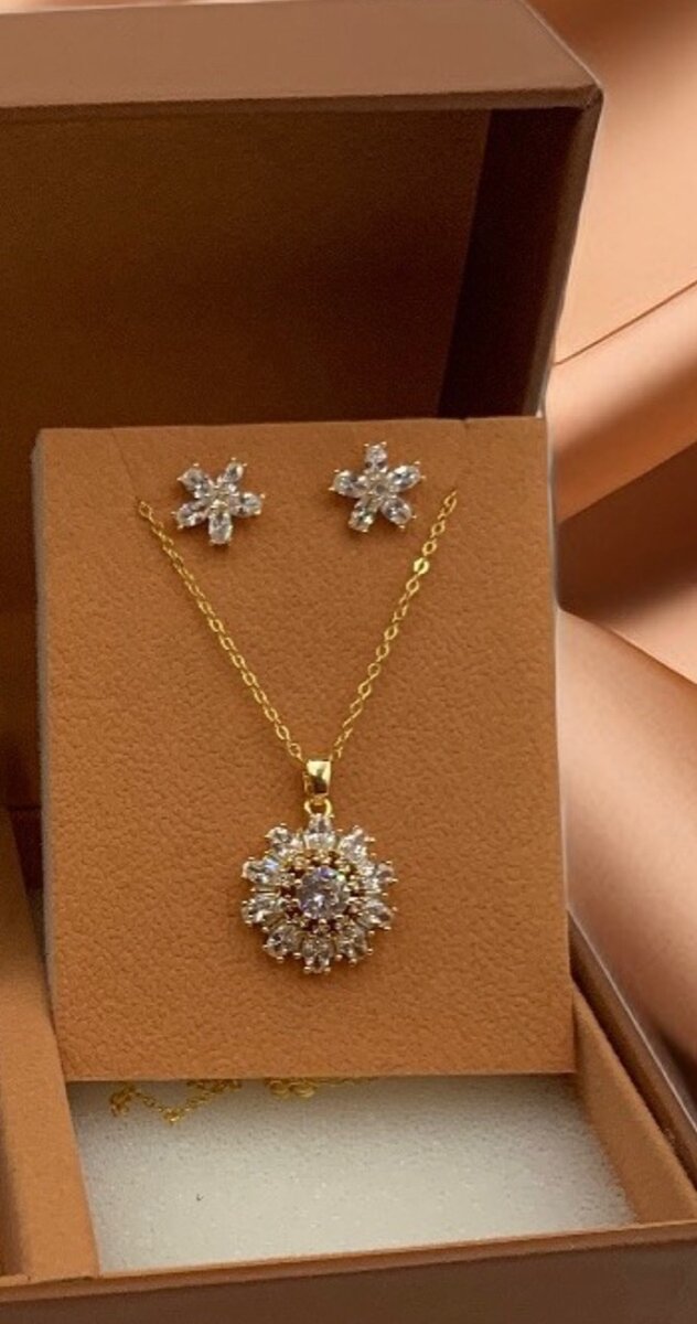 Ladies necklace and earrings