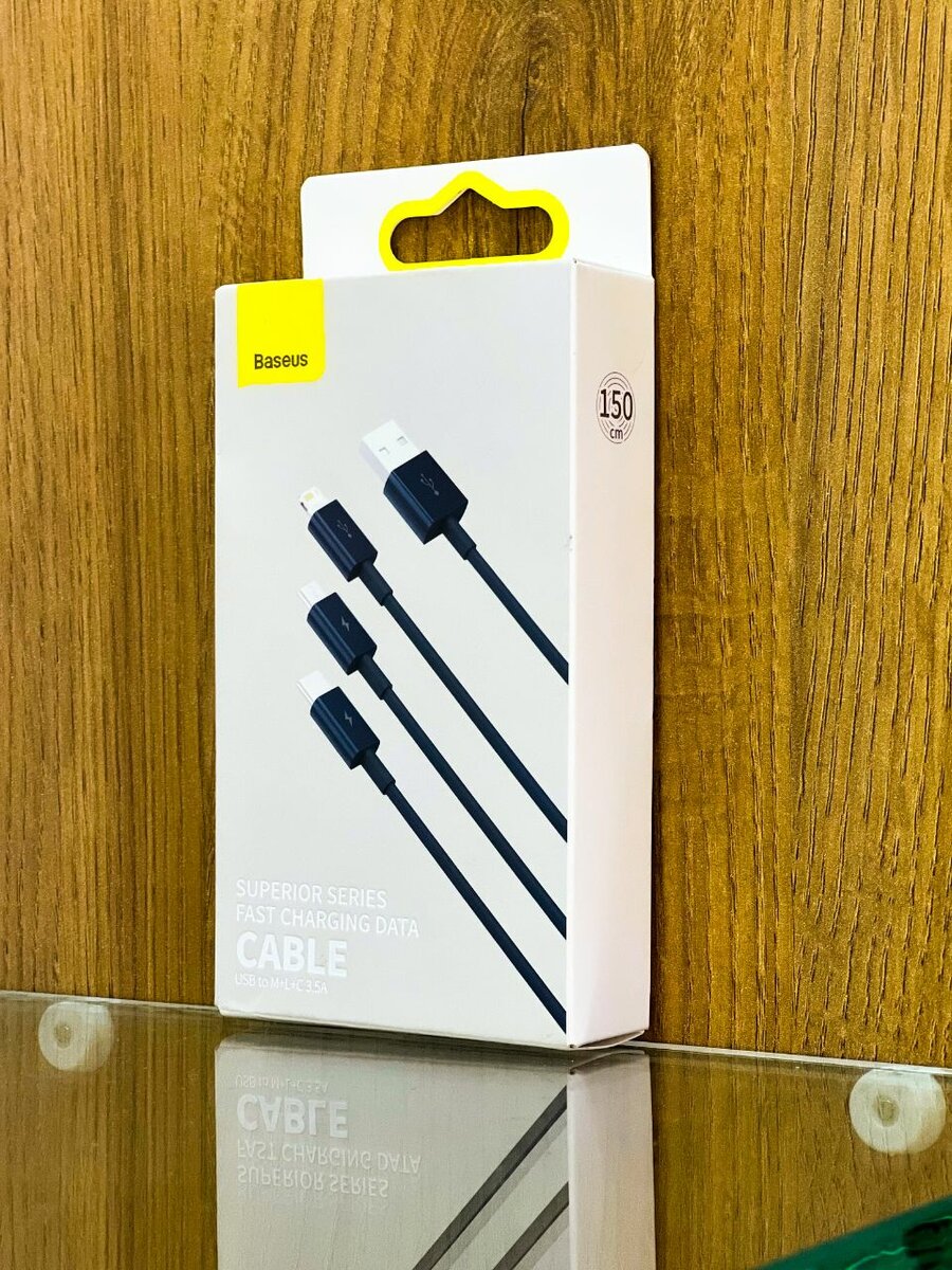 Baseus Superior Series Fast Charging Data Cable USB to M+L+C