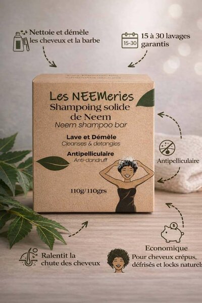 Shampoing Solide Neem Naturel