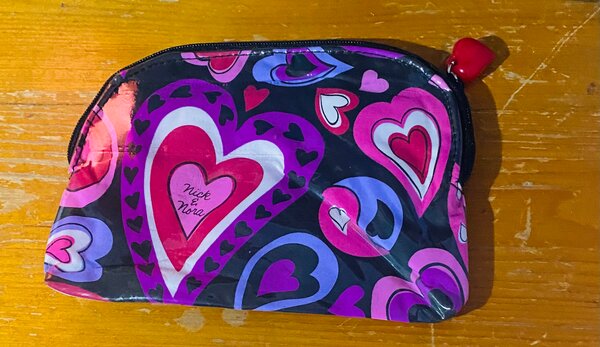 Trousse maquillage coeurs