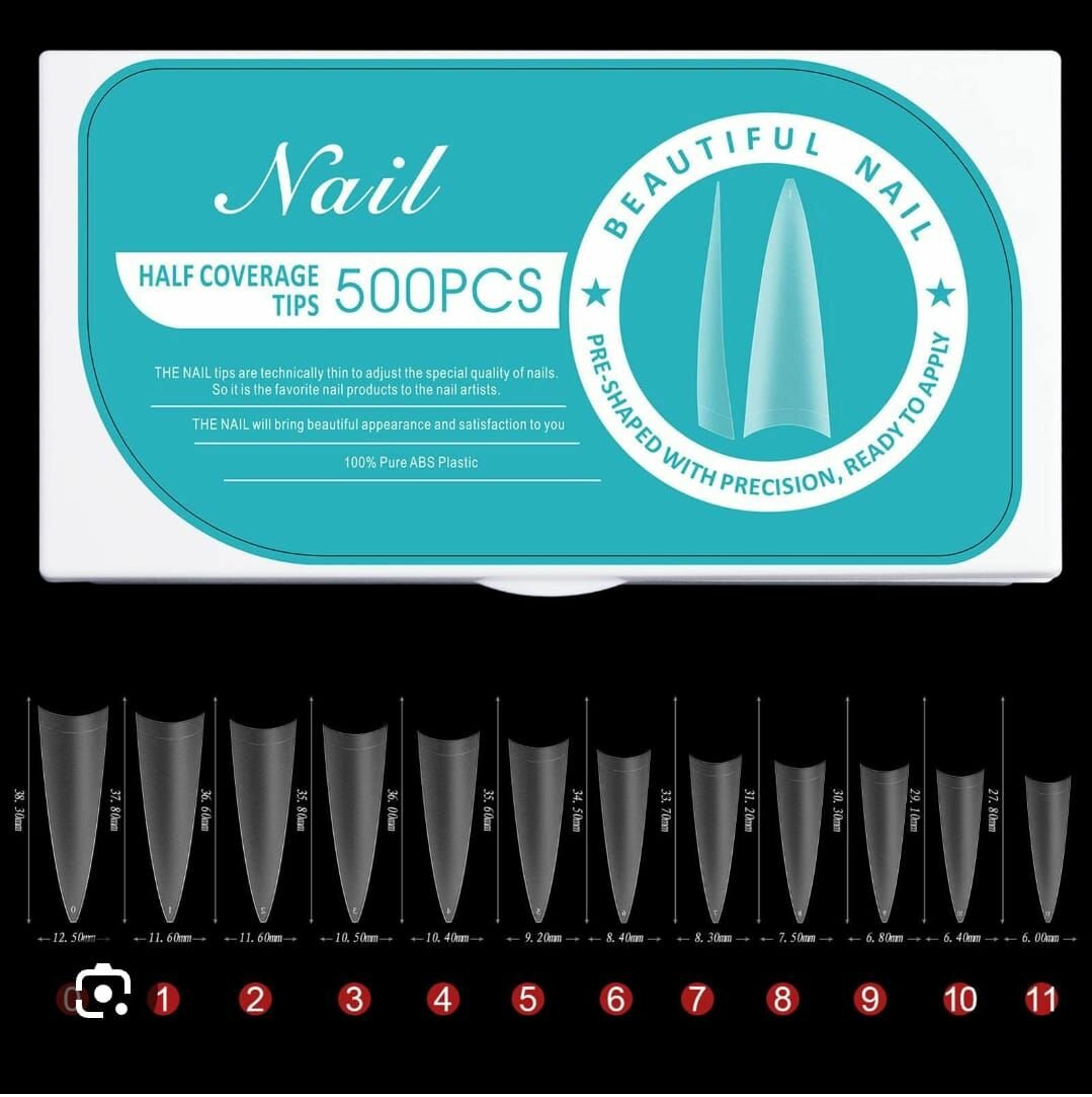 500pcs de faux ongles