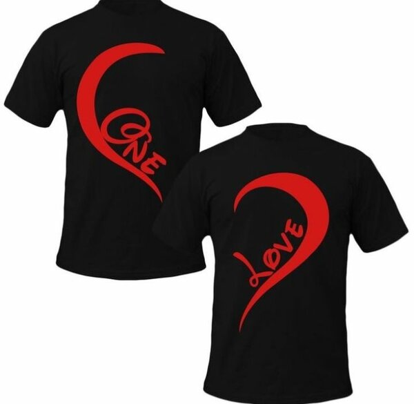 Couple customized t-shirts