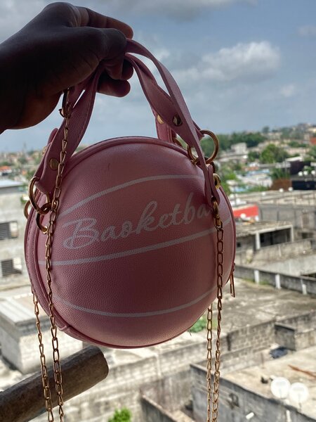 Sac à main ballon basket rose