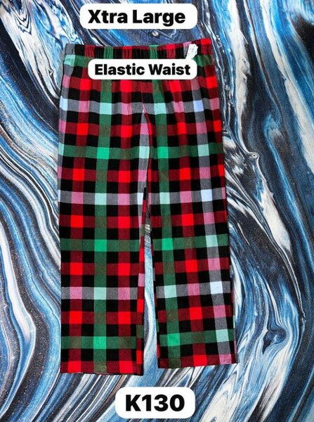 Women's cozy checkered pajama pants