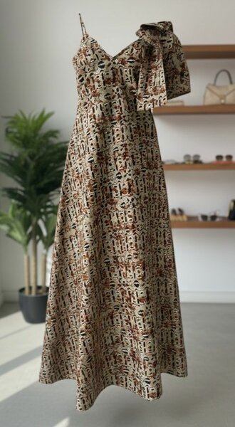 Robe longue imprimée élégante