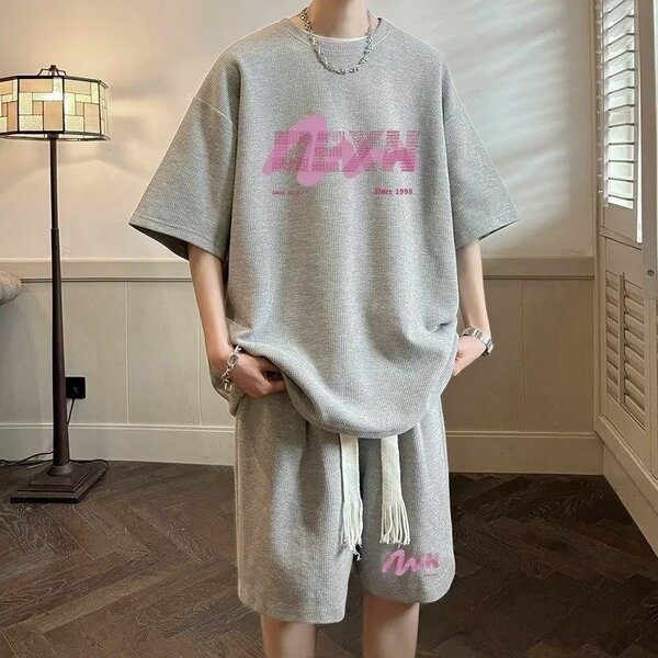 Ensemble décontracté gris homme