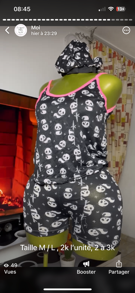 Pyjama Ensemble Crânes Femme