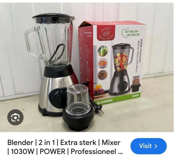 ROYAL SWISS GLASS BLENDER AND