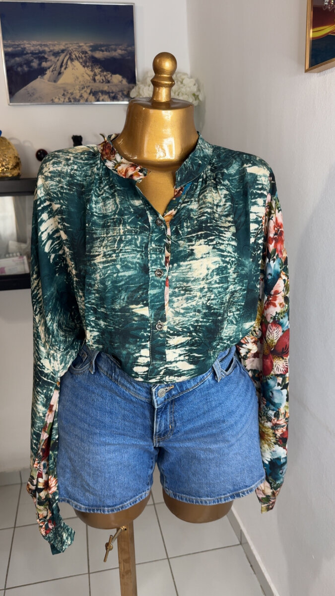 Blouse imprimée bohème