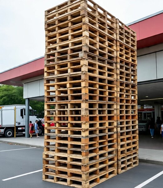 Palettes en bois robuste