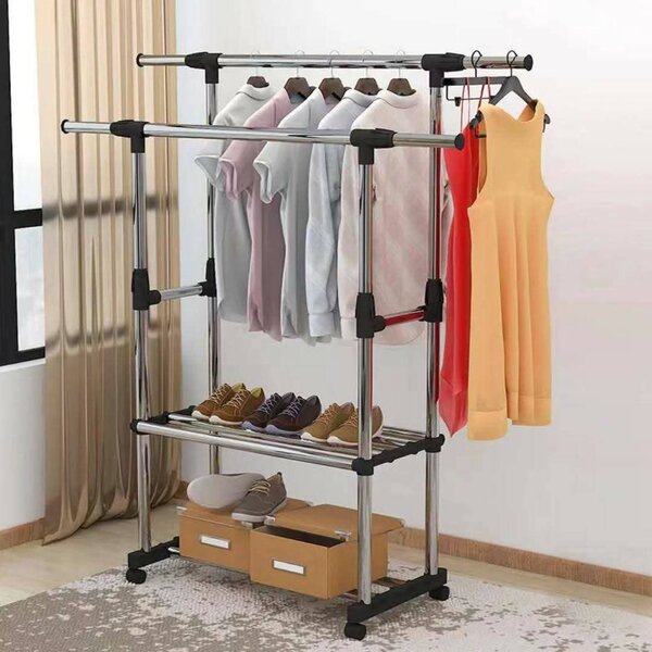 étagères à deux tiges