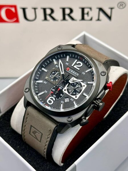 Montre Homme CURREN Cuir Marron