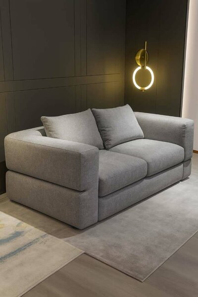 Canapé gris design pour salon moderne