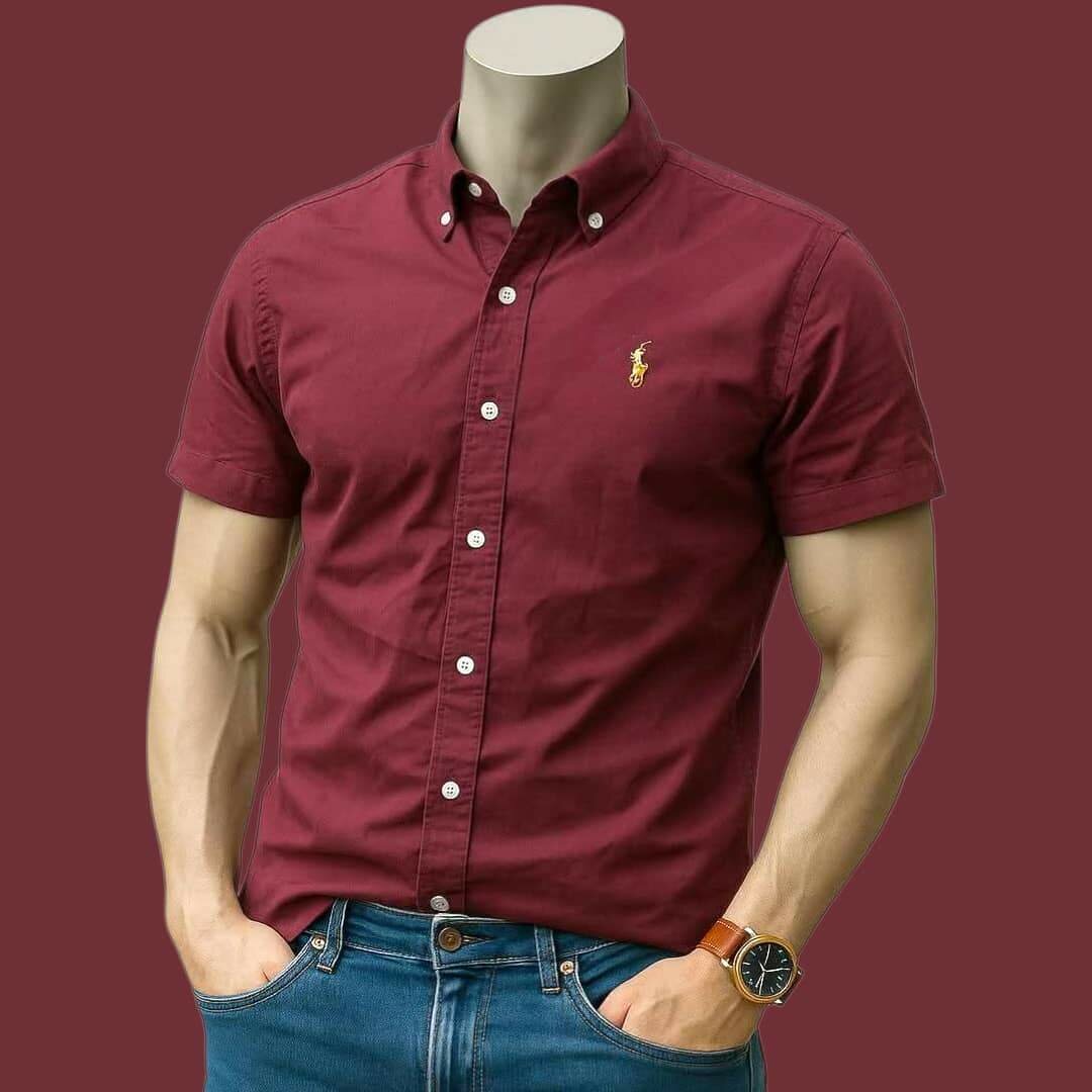 Chemise homme à manches courtes