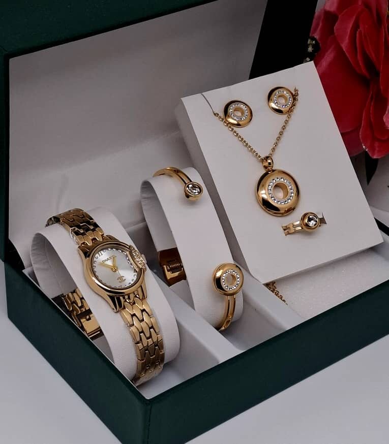 Ensemble Montre et Bijoux Qurren