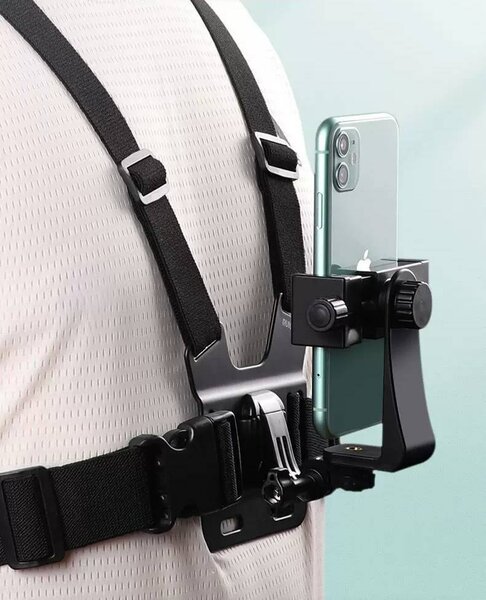 Support téléphone poitrine réglable