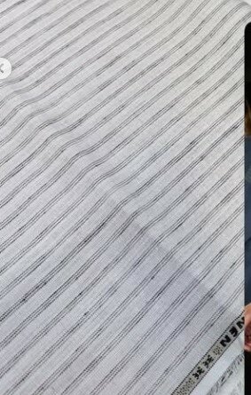 Красивый лён в полоску