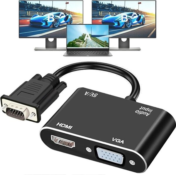 Adaptateur VGA vers HDMI/VGA