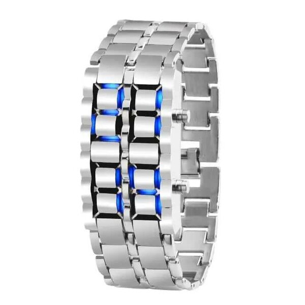 Montre LED Bracelet Acier