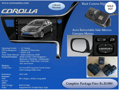 A ONE PACKAGE FOR TOYOTA COROLLA – 02