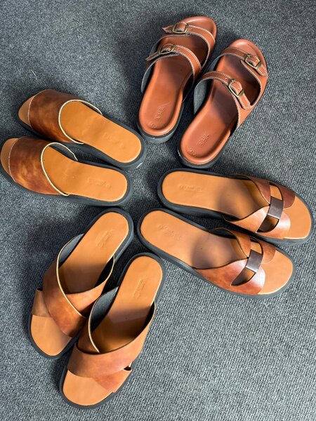 Sandales en cuir élégantes