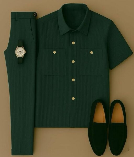 Chemise verte homme élégante