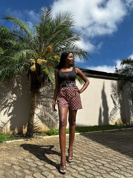 3pc set: vest, shorts and belt.  S, M & L.