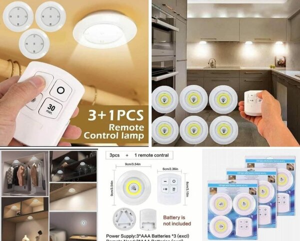 Lot de 3 ampoules adhésives