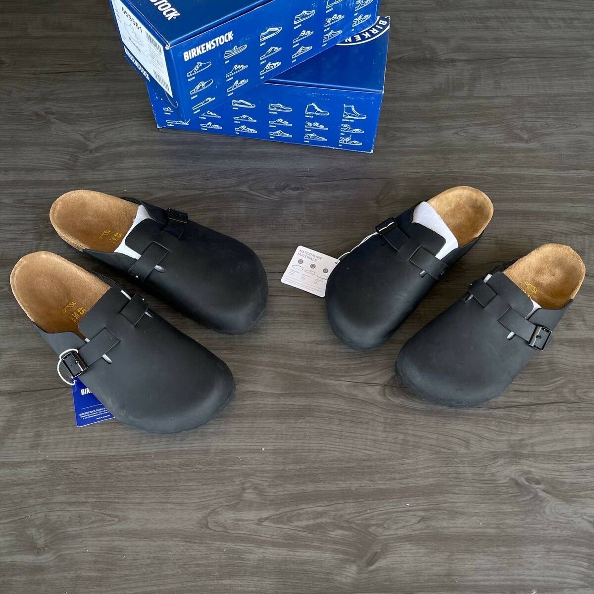 Boston Birkenstock clogs