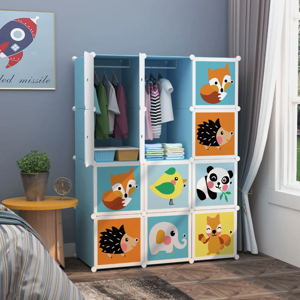 Armoire Enfant à Cubes Animaux