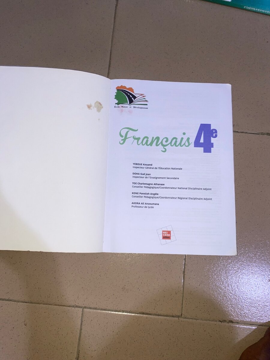Manuel Scolaire Français 4ème