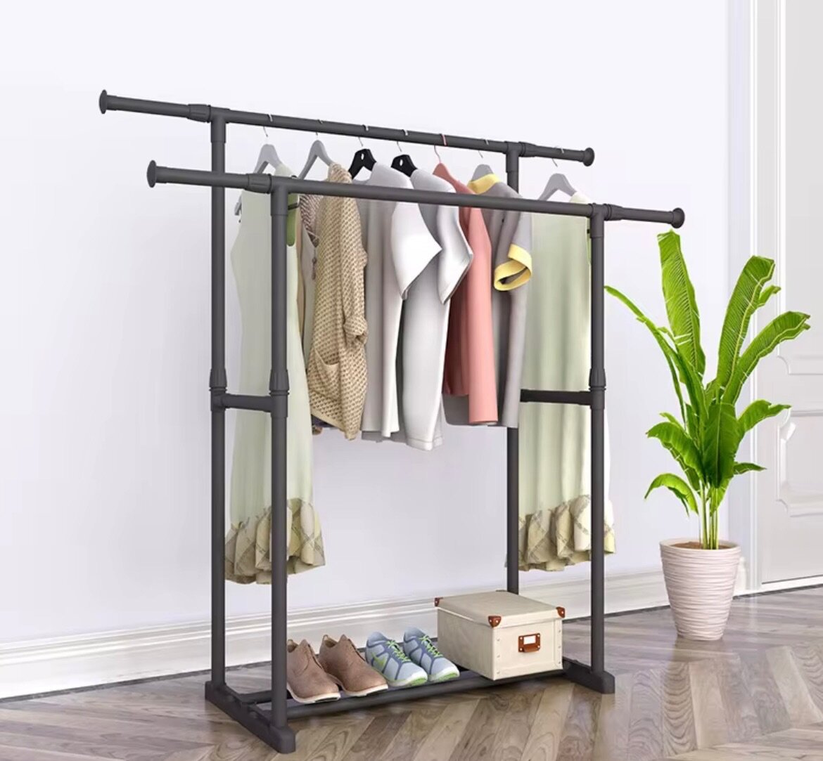 Portant à vêtements ajustable