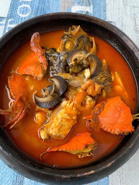 Soupe du pêcheur,sauce foufou