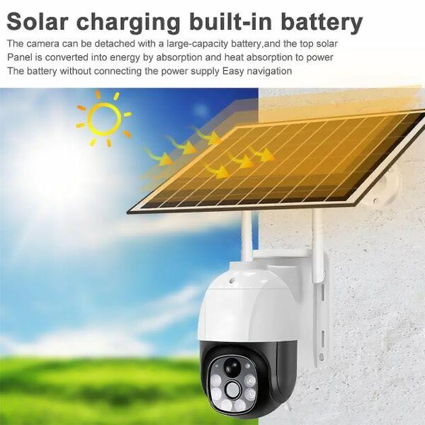 Caméra de sécurité solaire HD