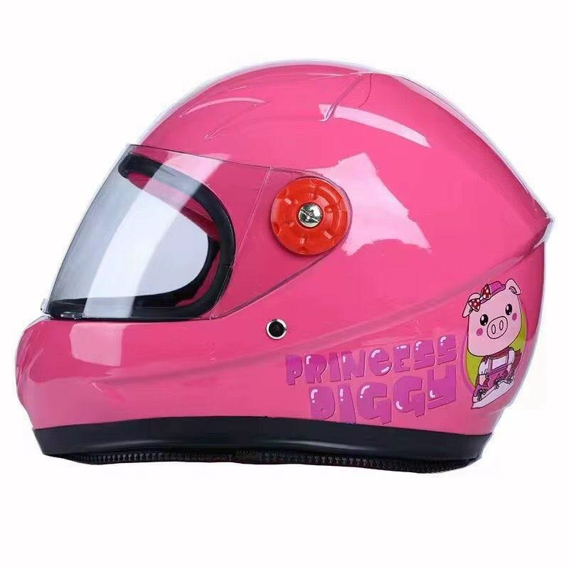Casque Moto Enfant Rose