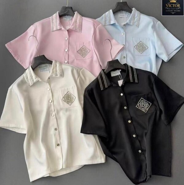 Chemises habillées à col perlé