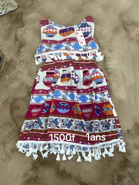 Robe fille colorée été