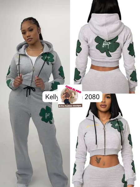 Survêtement trèfle gris