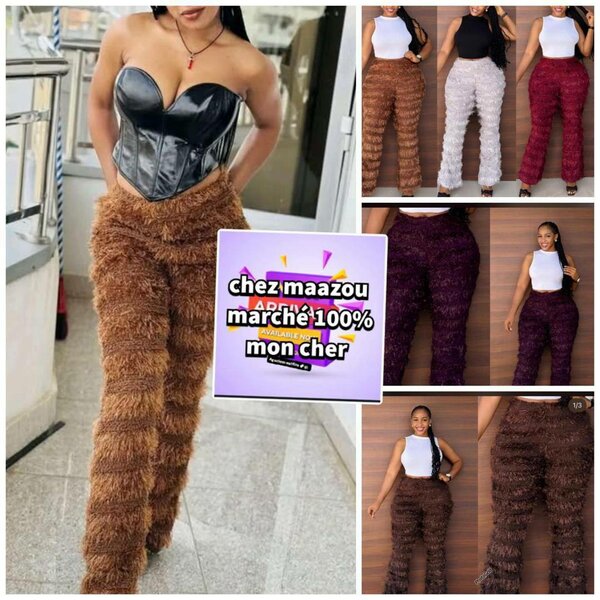 Pantalon Femme à Franges Chic