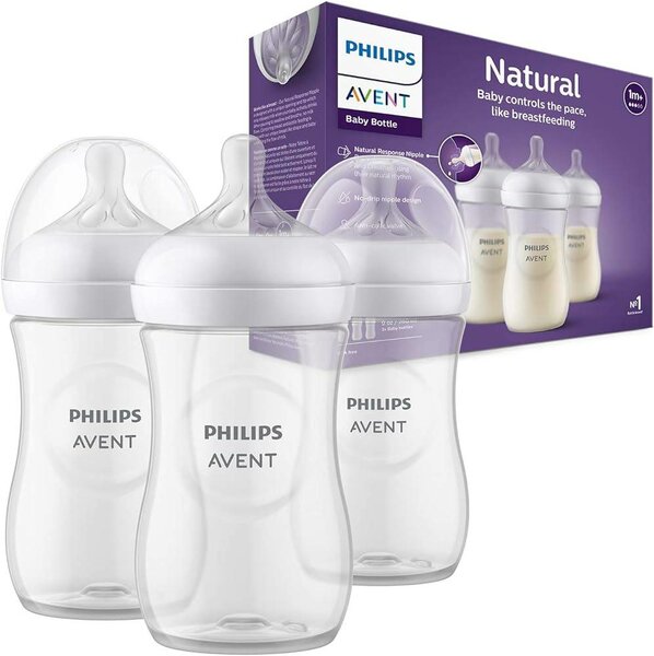 3PK PHILIPS AVENT NATURAL FEEDING BOTTLE SET