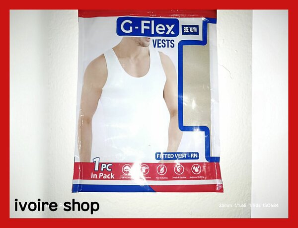 Débardeur Blanc 3pcs 100% coto